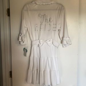 The Bride Betsey Johnson white robe